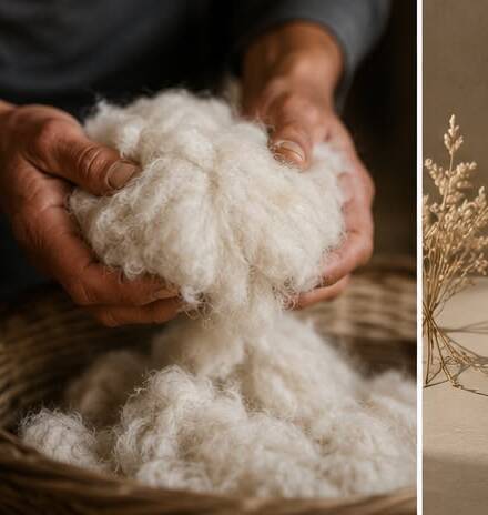 Fibre de cachemire naturel
