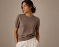 Pull Femme Cachemire Manches Courtes